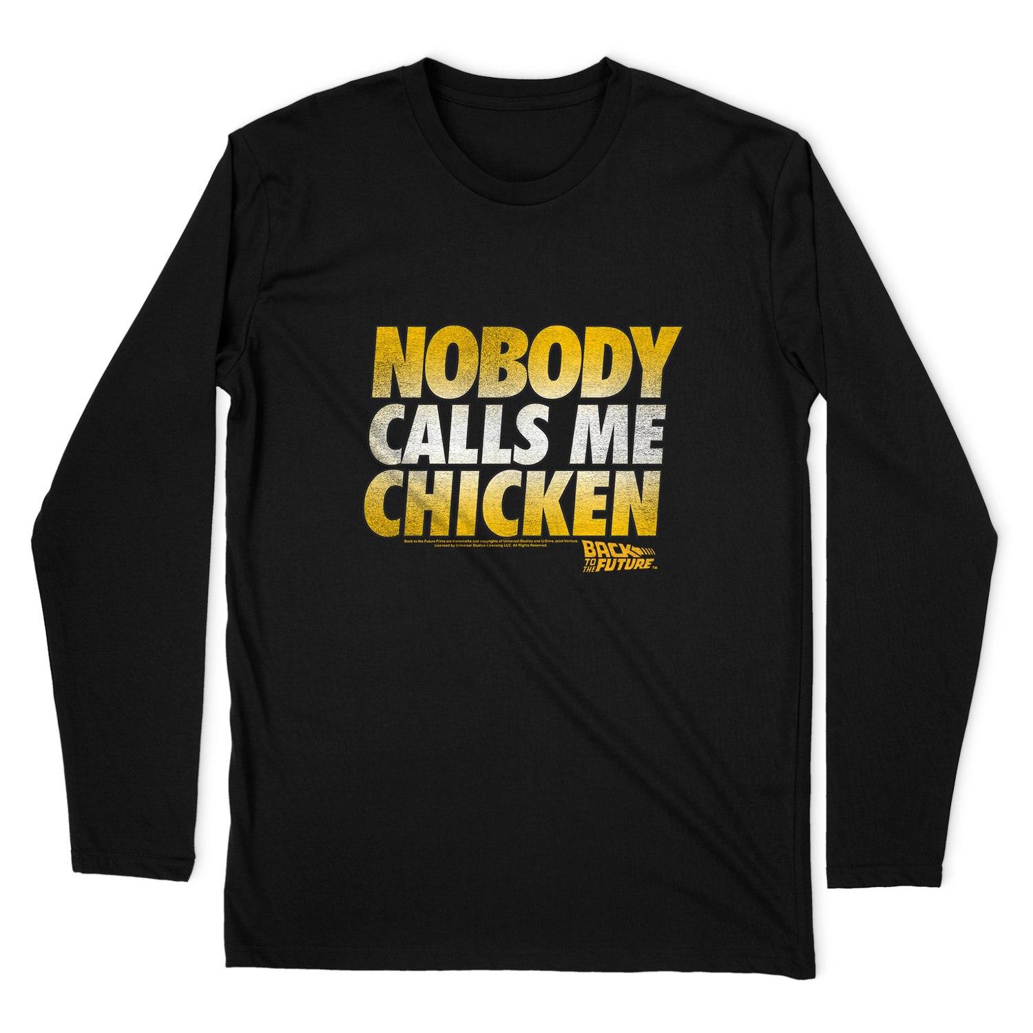 BACK TO THE FUTURE CHICKEN LONG SLEEVE T-SHIRT