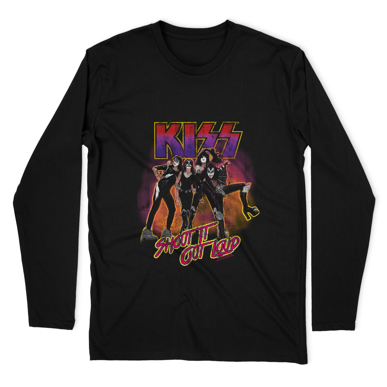 KISS SHOUT IT OUT LOUD LONG SLEEVE T-SHIRT