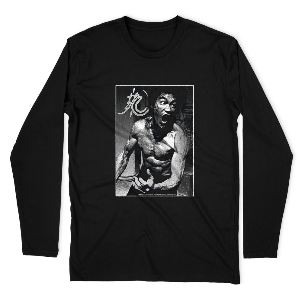 BRUCE LEE FOCUSED RAGE LONG SLEEVE T-SHIRT