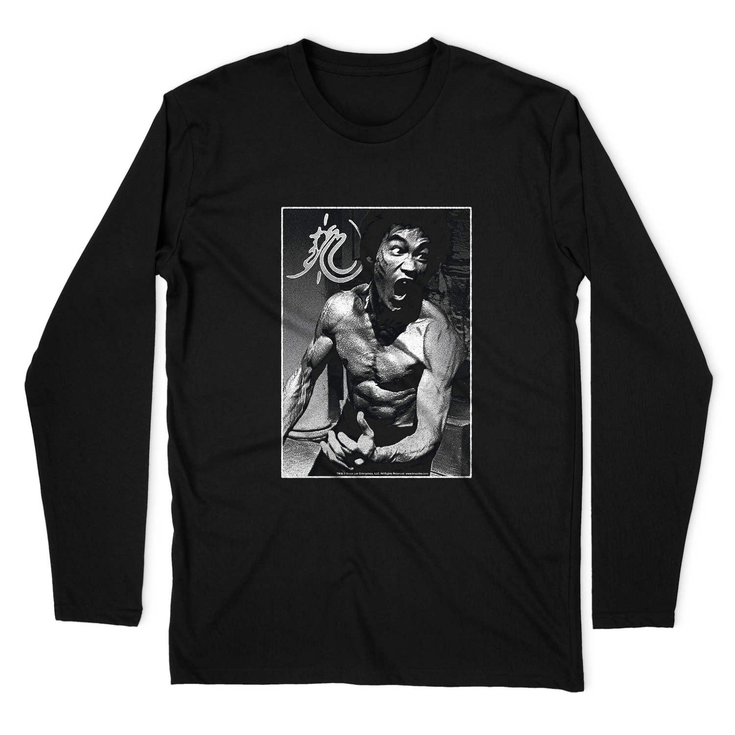 BRUCE LEE FOCUSED RAGE LONG SLEEVE T-SHIRT