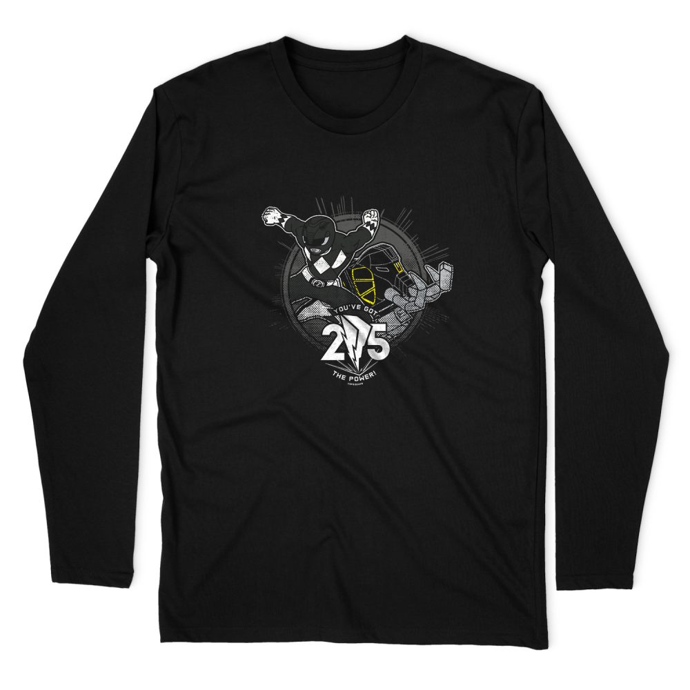 POWER RANGERS BLACK 25 LONG SLEEVE T-SHIRT