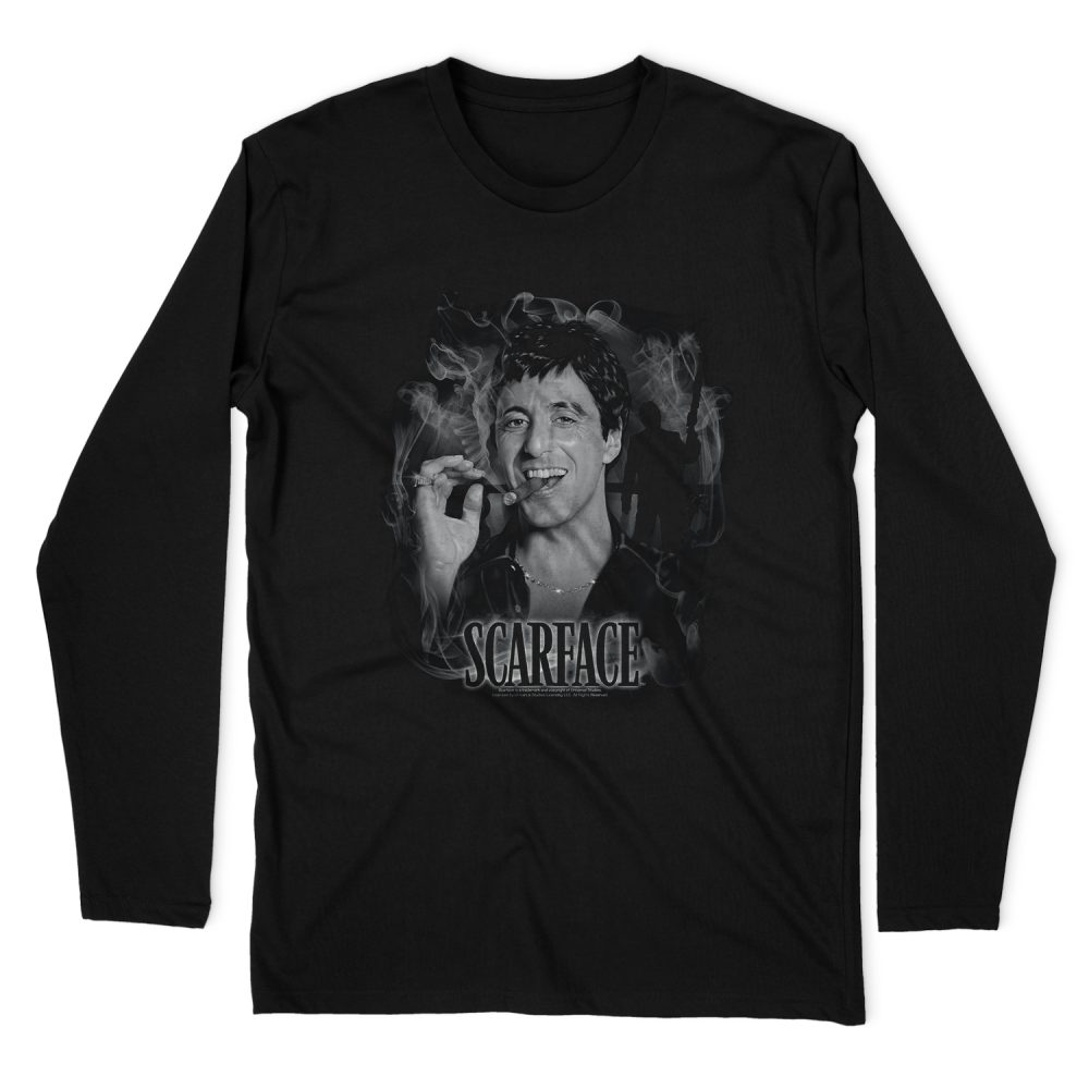 SCARFACE SMOKEY SCAR LONG SLEEVE T-SHIRT