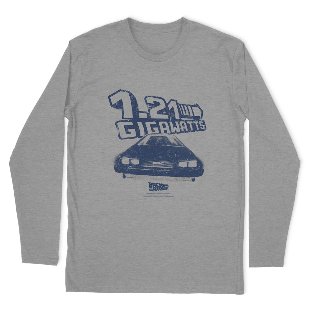 BACK TO THE FUTURE GIGAWATTS LONG SLEEVE T-SHIRT