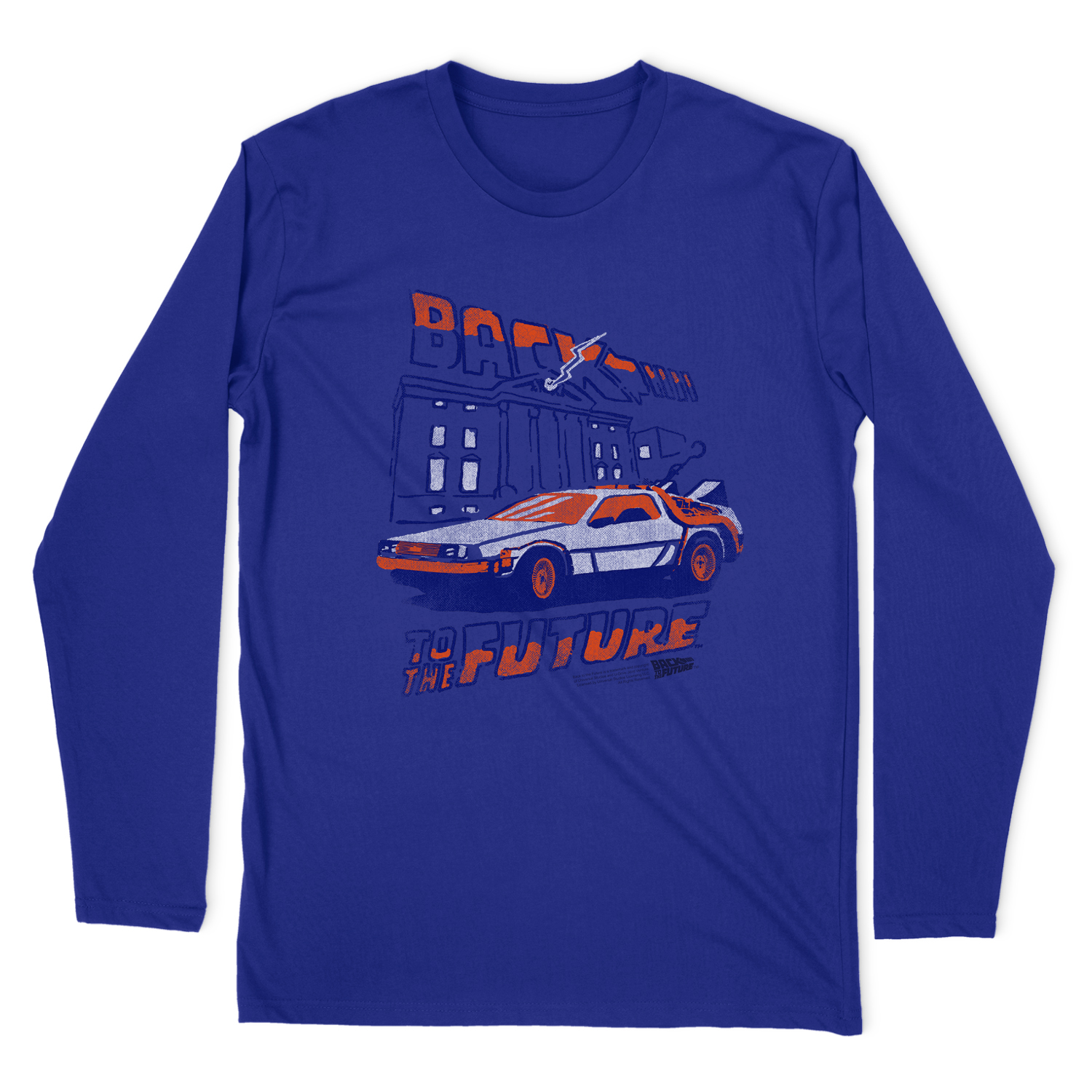 BACK TO THE FUTURE LIGHTNING STRIKES LONG SLEEVE T-SHIRT