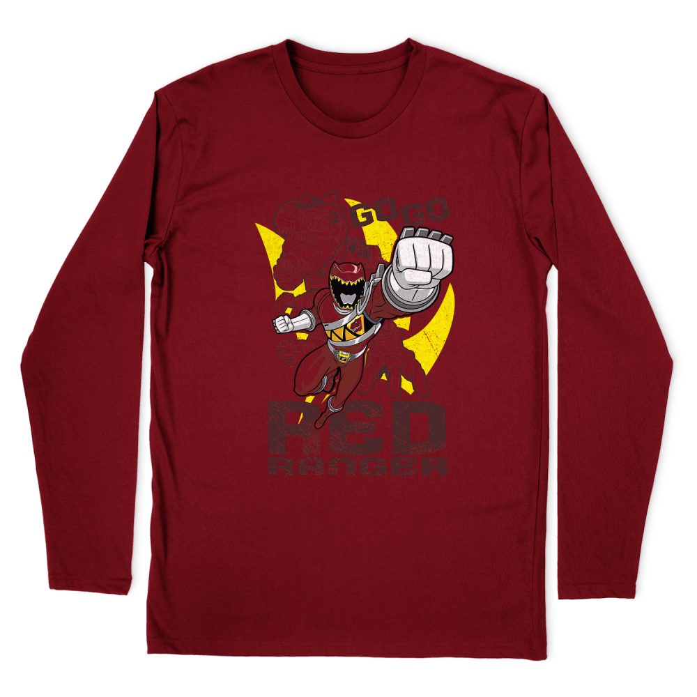 POWER RANGERS GO RED LONG SLEEVE T-SHIRT