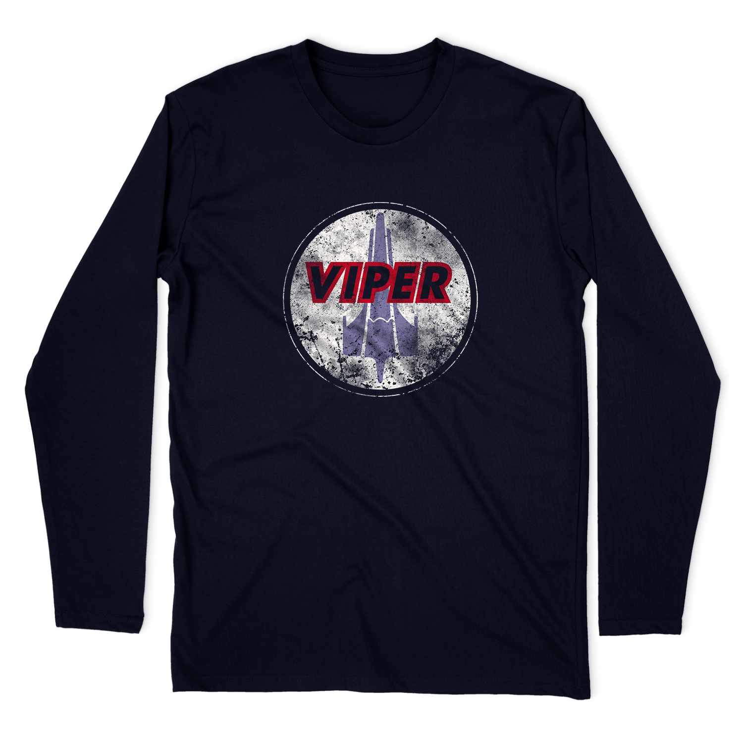 BATTLESTAR GALACTICA WAR TORN VIPER LONG SLEEVE T-SHIRT