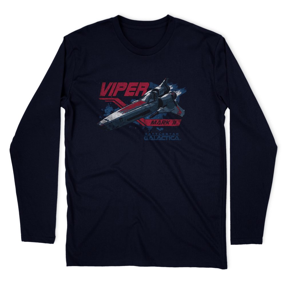 BATTLESTAR GALACTICA VIPER MARK II LONG SLEEVE T-SHIRT