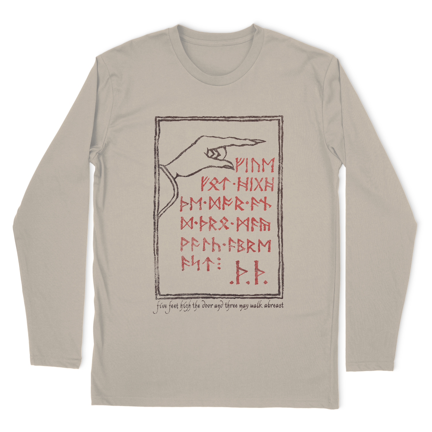 THE HOBBIT THE HOBBITBACK DOOR LONG SLEEVE T-SHIRT