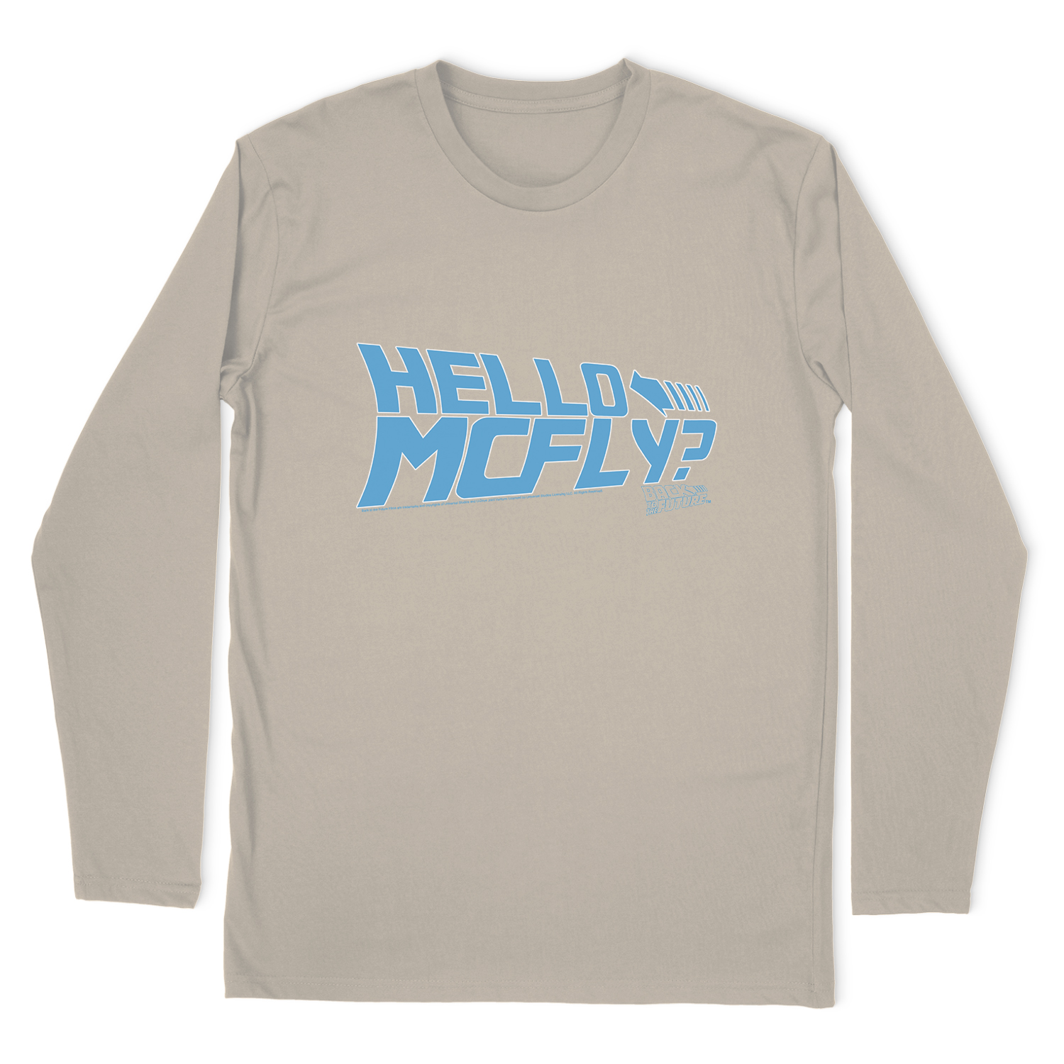 BACK TO THE FUTURE HELLO MCFLY LONG SLEEVE T-SHIRT