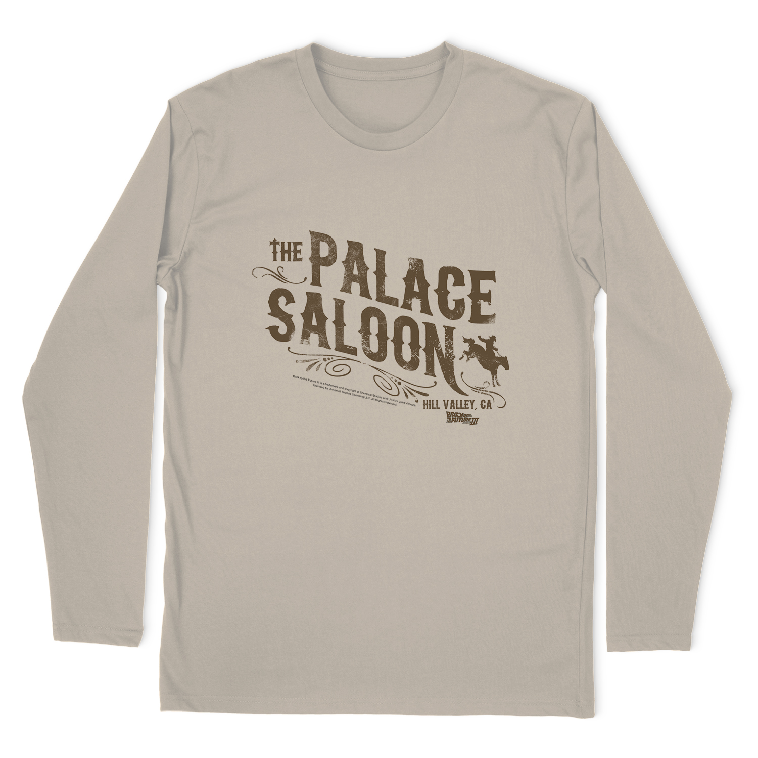 BACK TO THE FUTURE III PALACE SALOON LONG SLEEVE T-SHIRT