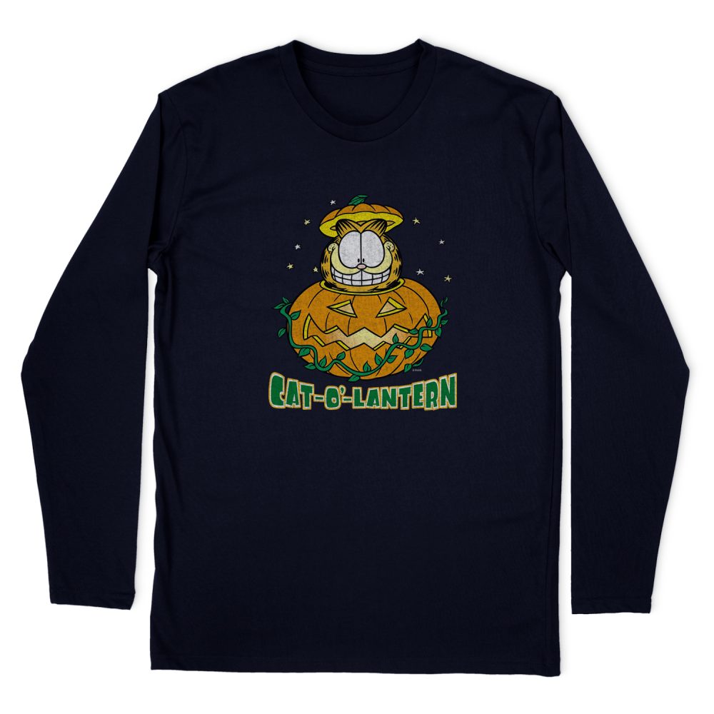 GARFIELD CAT O LANTERN LONG SLEEVE T-SHIRT