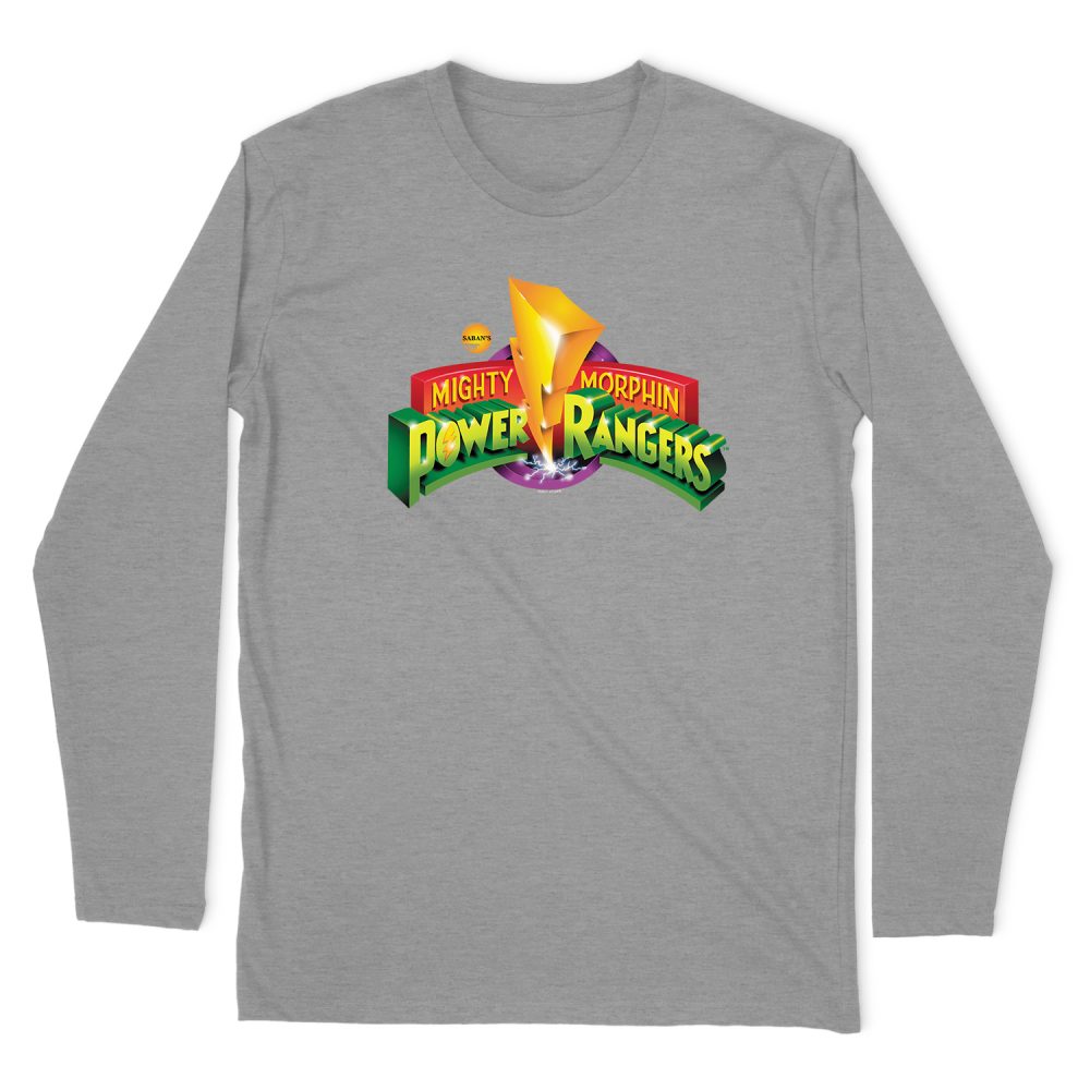 MIGHTY MORPHIN POWER RANGERS MMPR LOGO LONG SLEEVE T-SHIRT