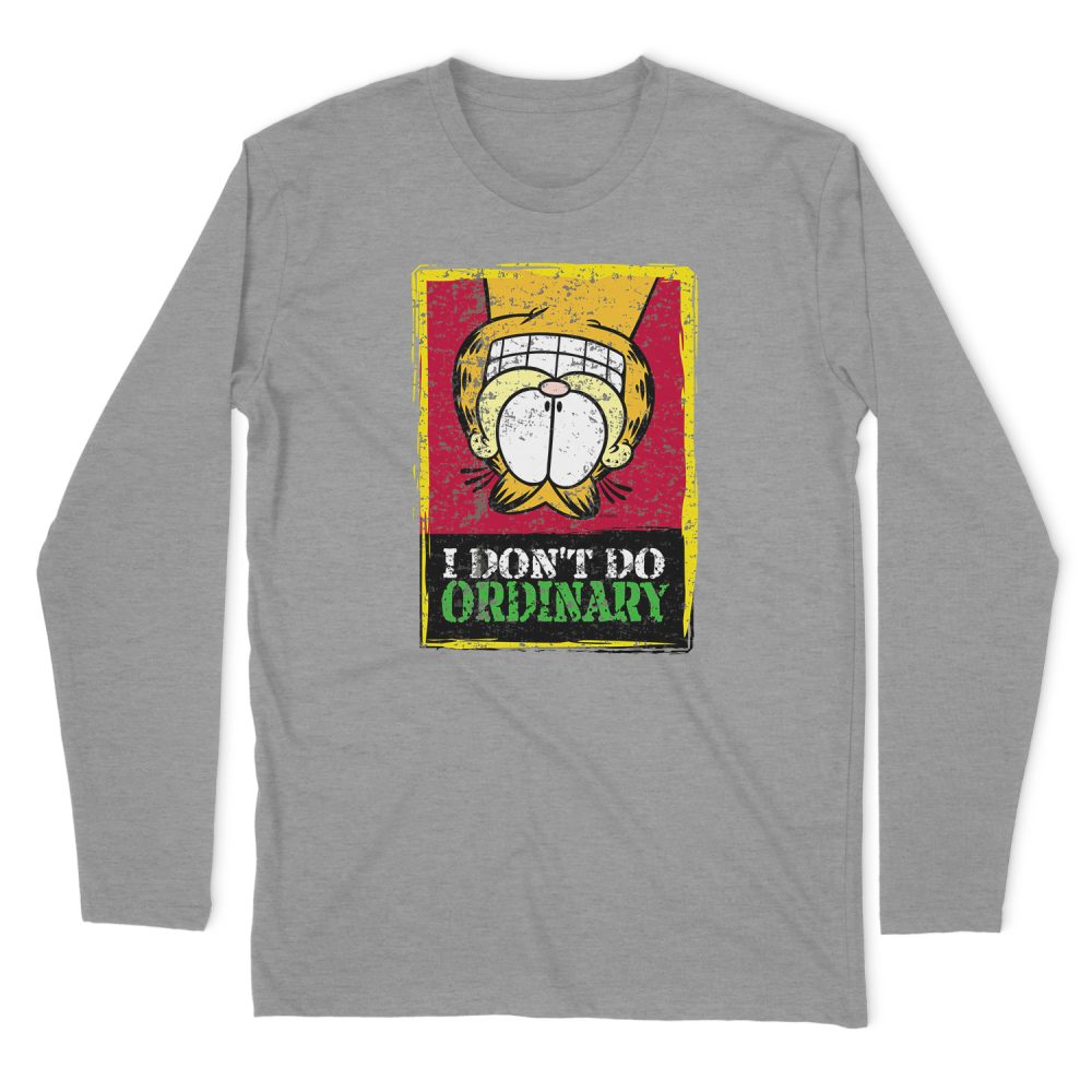 GARFIELD I DONT DO ORDINARY LONG SLEEVE T-SHIRT