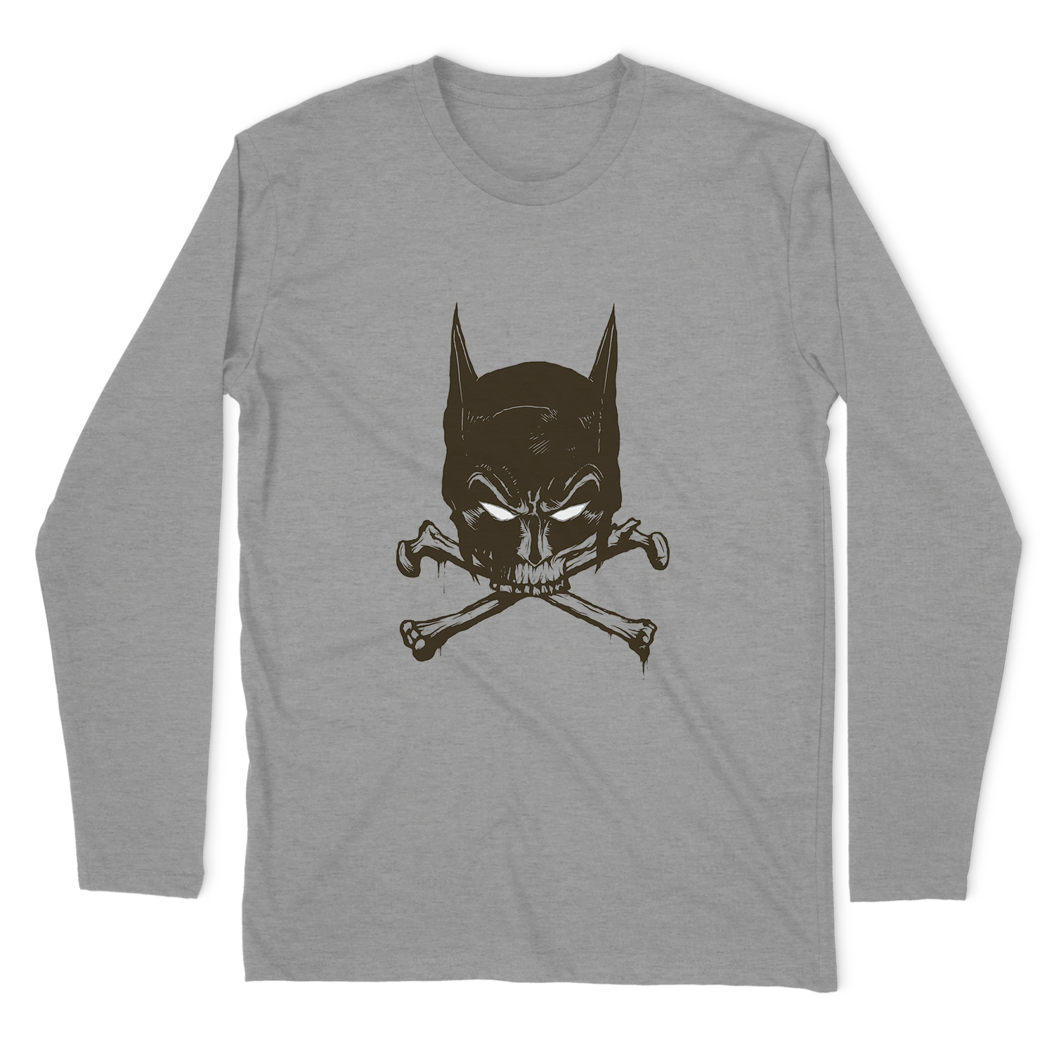 BATMAN BAT AND BONES LONG SLEEVE T-SHIRT