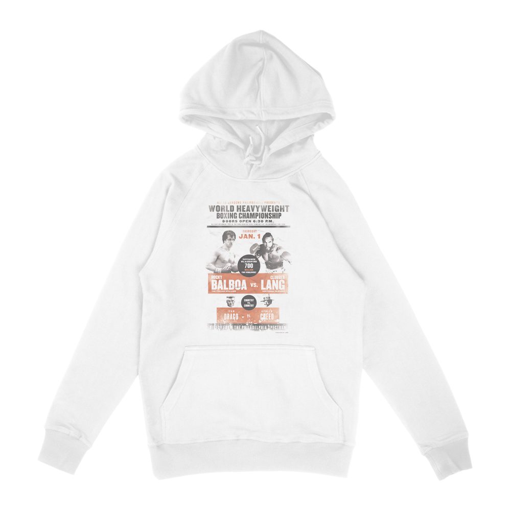 ROCKY III VS CLUBBER POSTER HOODIE