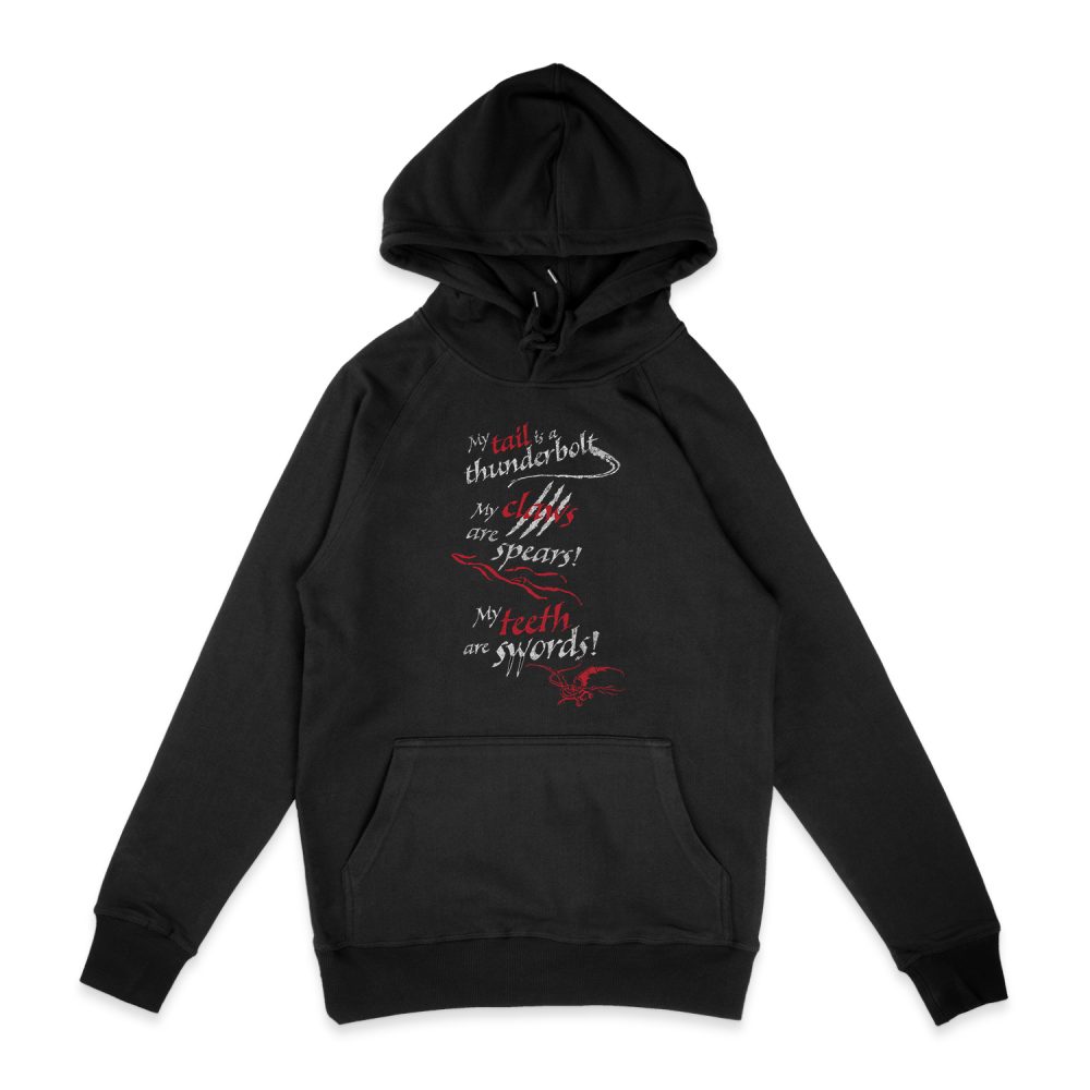 THE HOBBIT TAIL CLAWS TEETH HOODIE