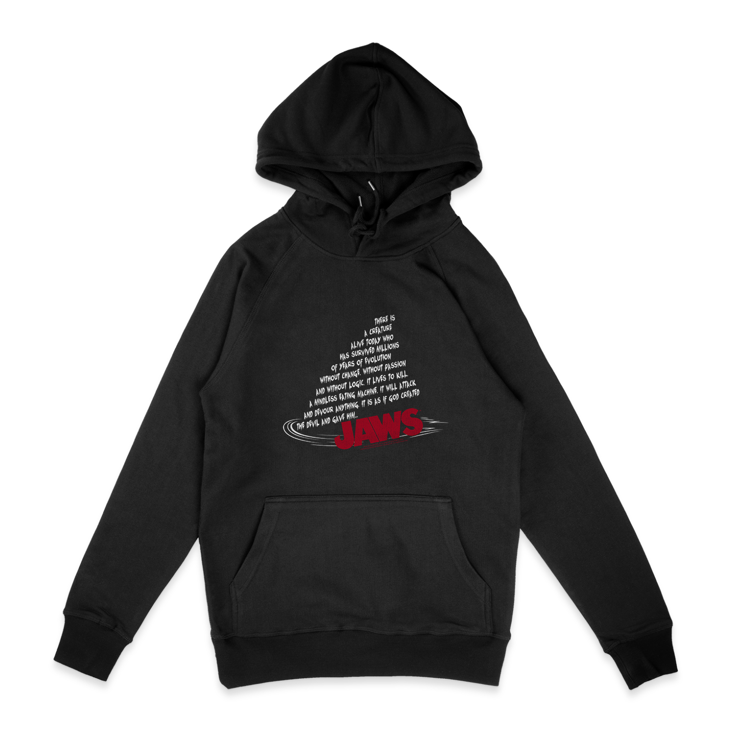 JAWS DORSAL TEXT HOODIE