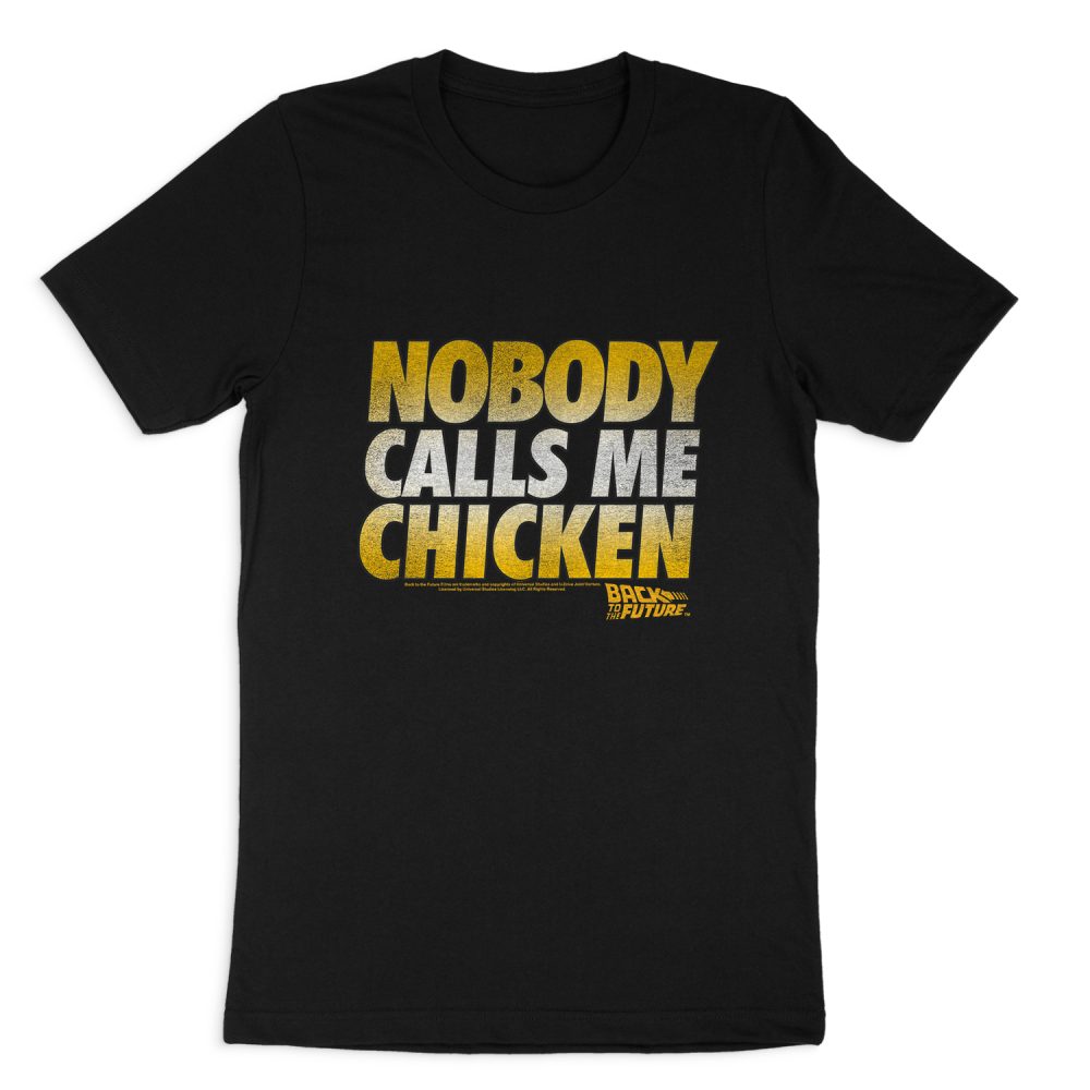 BACK TO THE FUTURE CHICKEN SHORT SLEEVE T-SHIRT