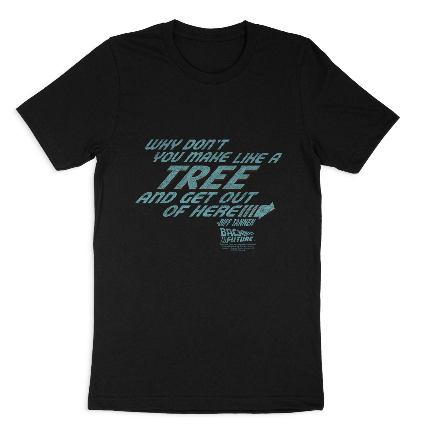 BACK TO THE FUTURE MAKE LIKE A TREE SHORT SLEEVE T-SHIRT