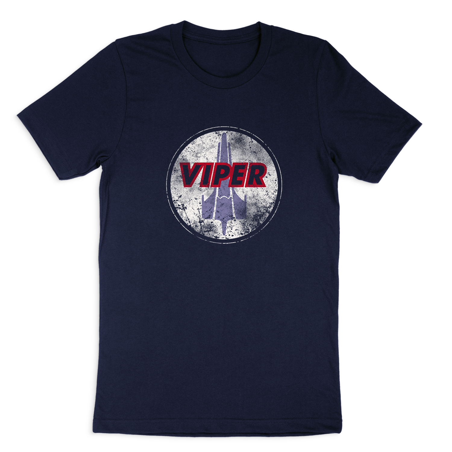 BATTLESTAR GALACTICA WAR TORN VIPER SHORT SLEEVE T-SHIRT