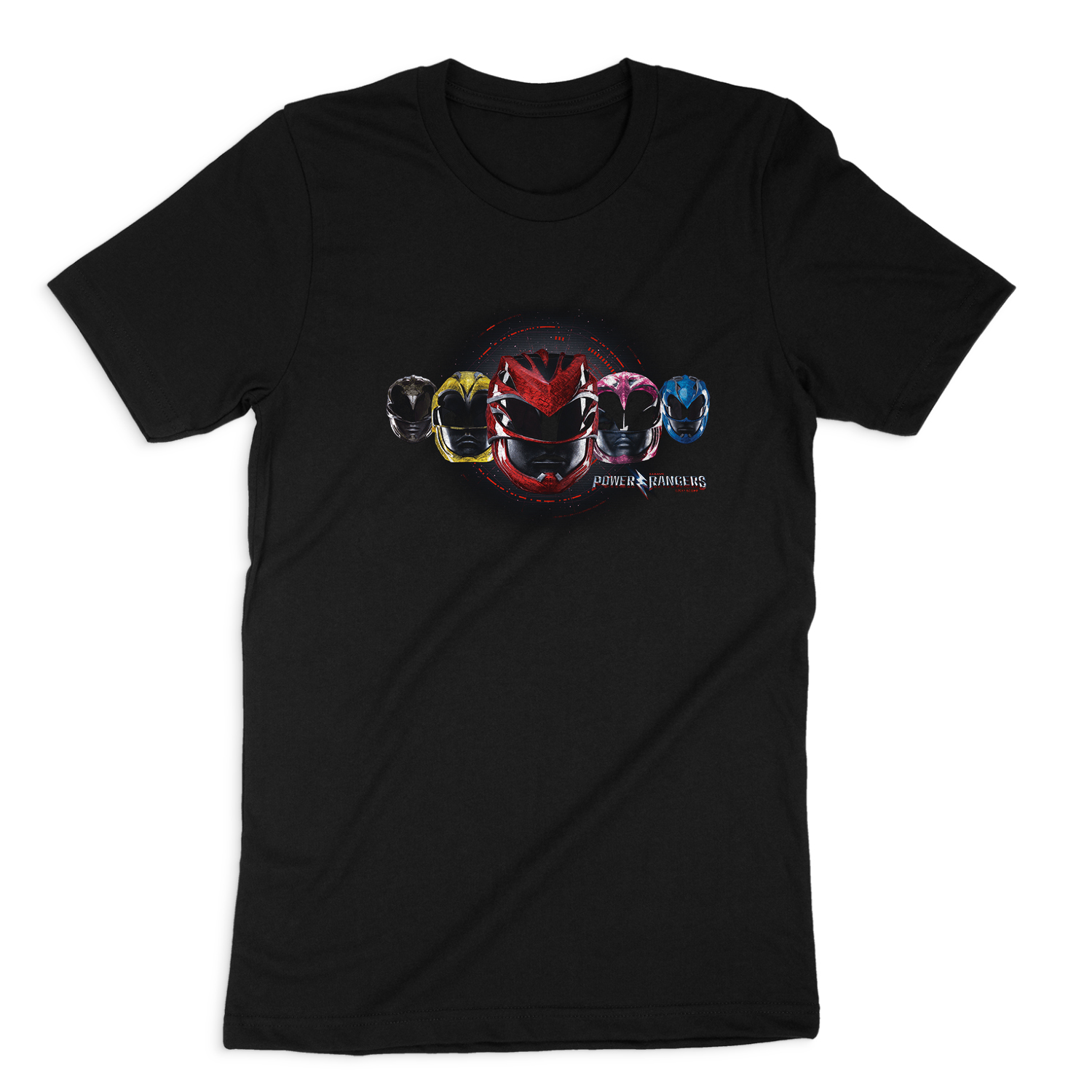 POWER RANGERS HEAD GROUP SHORT SLEEVE T-SHIRT