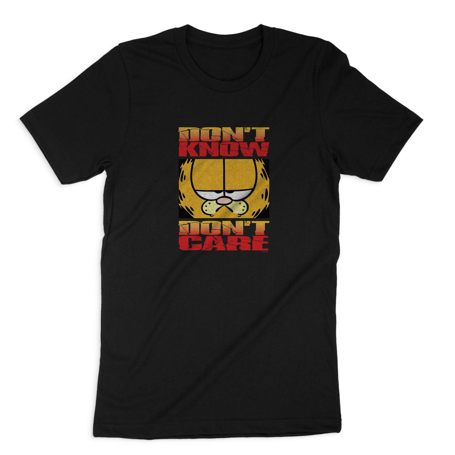 GARFIELD DONT KNOW DONT CARE #2 SHORT SLEEVE T-SHIRT