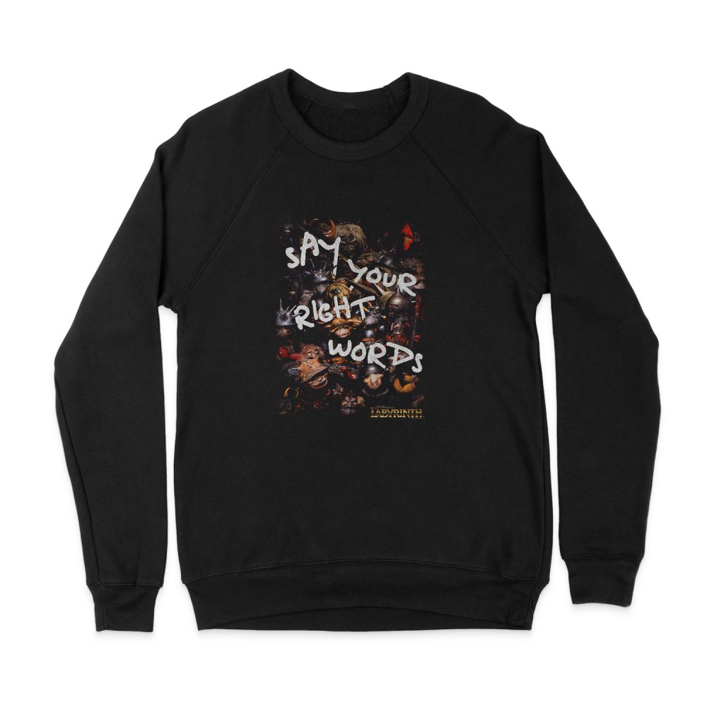 LABYRINTH RIGHT WORDS SWEATSHIRT