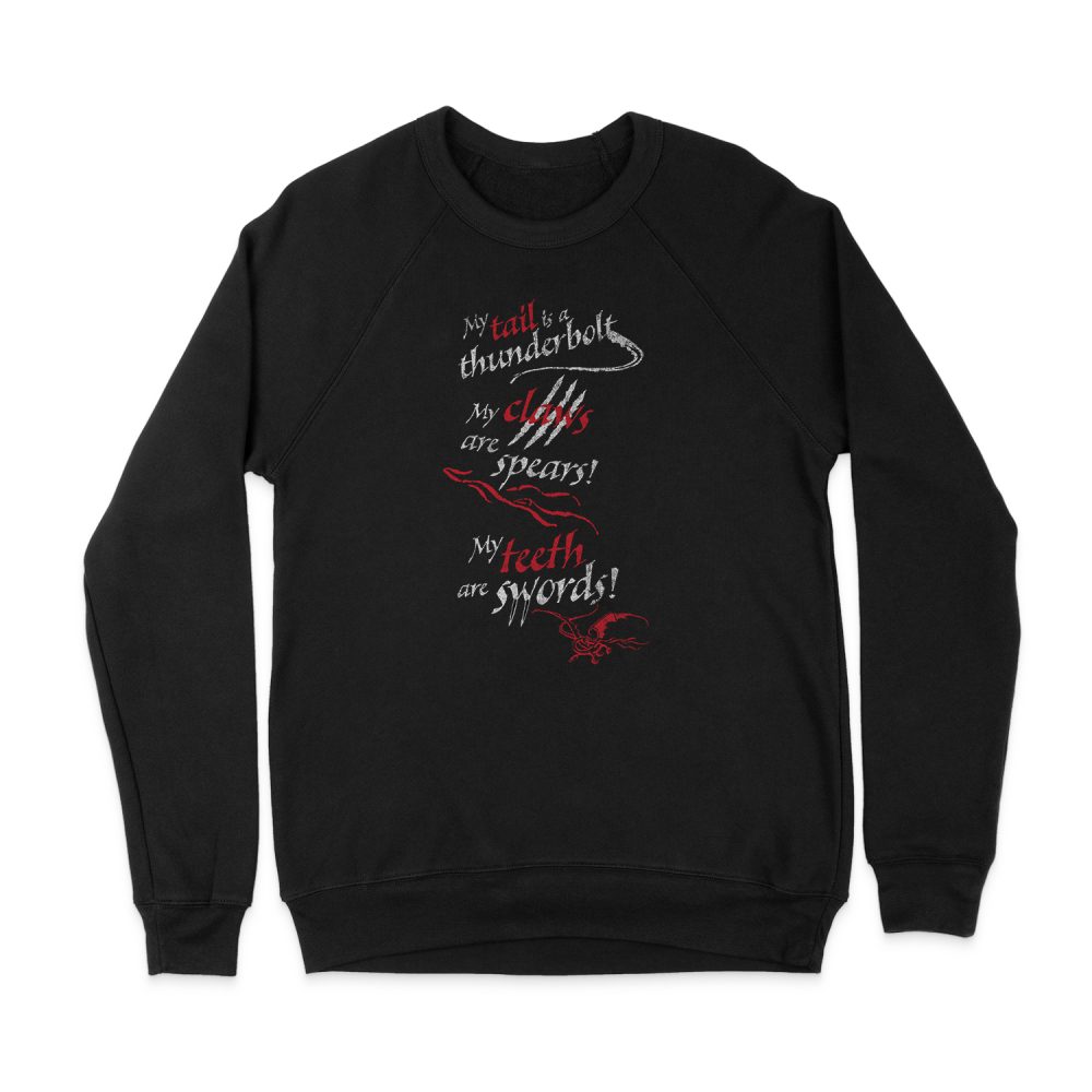 THE HOBBIT TAIL CLAWS TEETH SWEATSHIRT