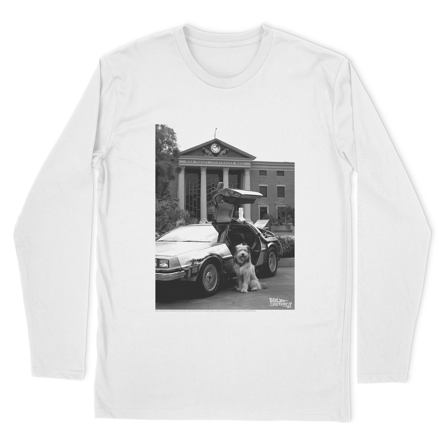 BACK TO THE FUTURE II EINSTEIN LONG SLEEVE T-SHIRT