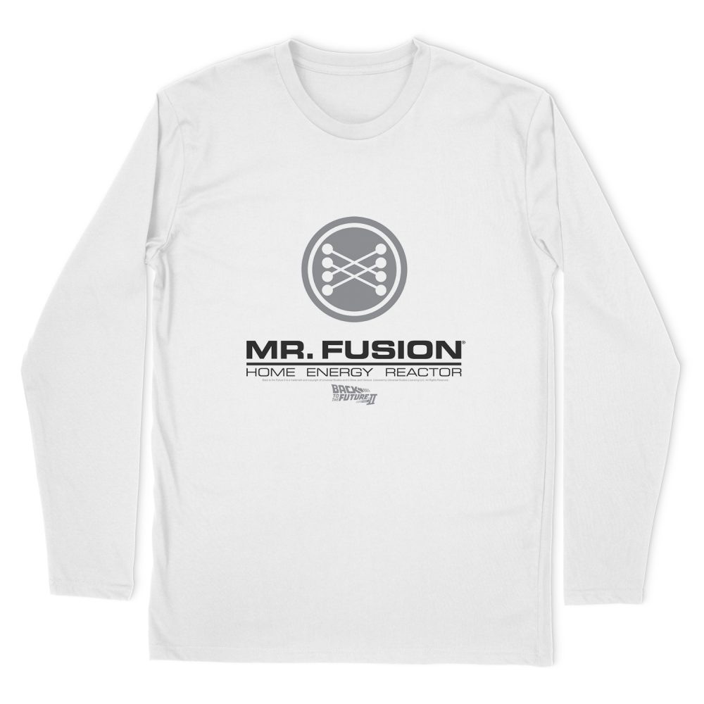 BACK TO THE FUTURE II MR. FUSION LOGO LONG SLEEVE T-SHIRT