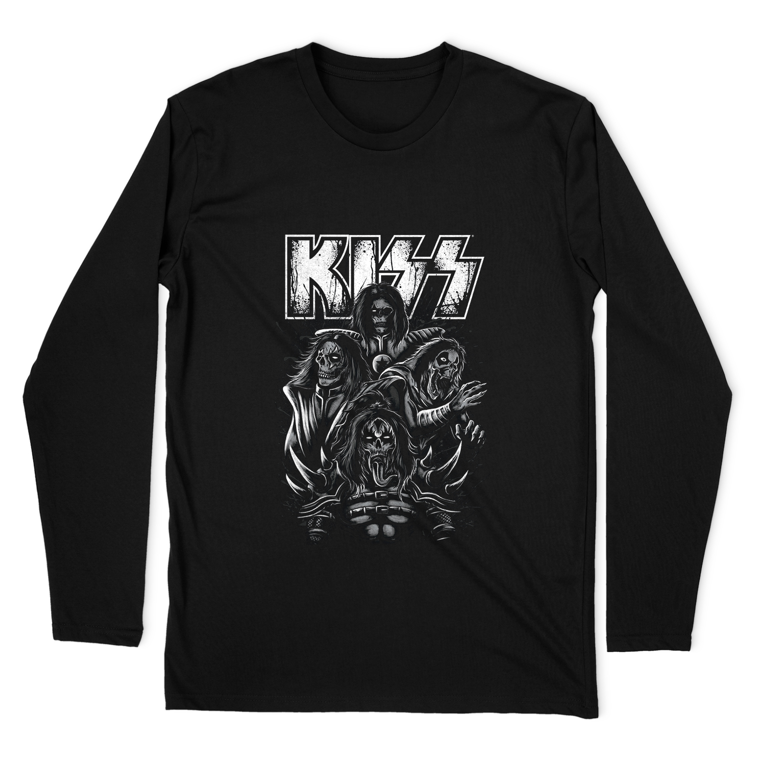 KISS SKULL LONG SLEEVE T-SHIRT