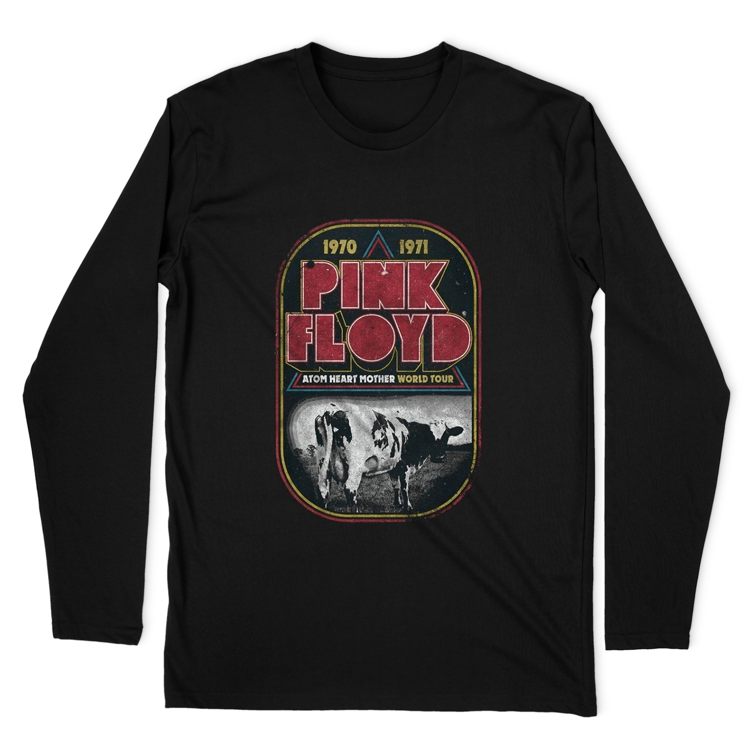 PINK FLOYD ATOM HEART LONG SLEEVE T-SHIRT