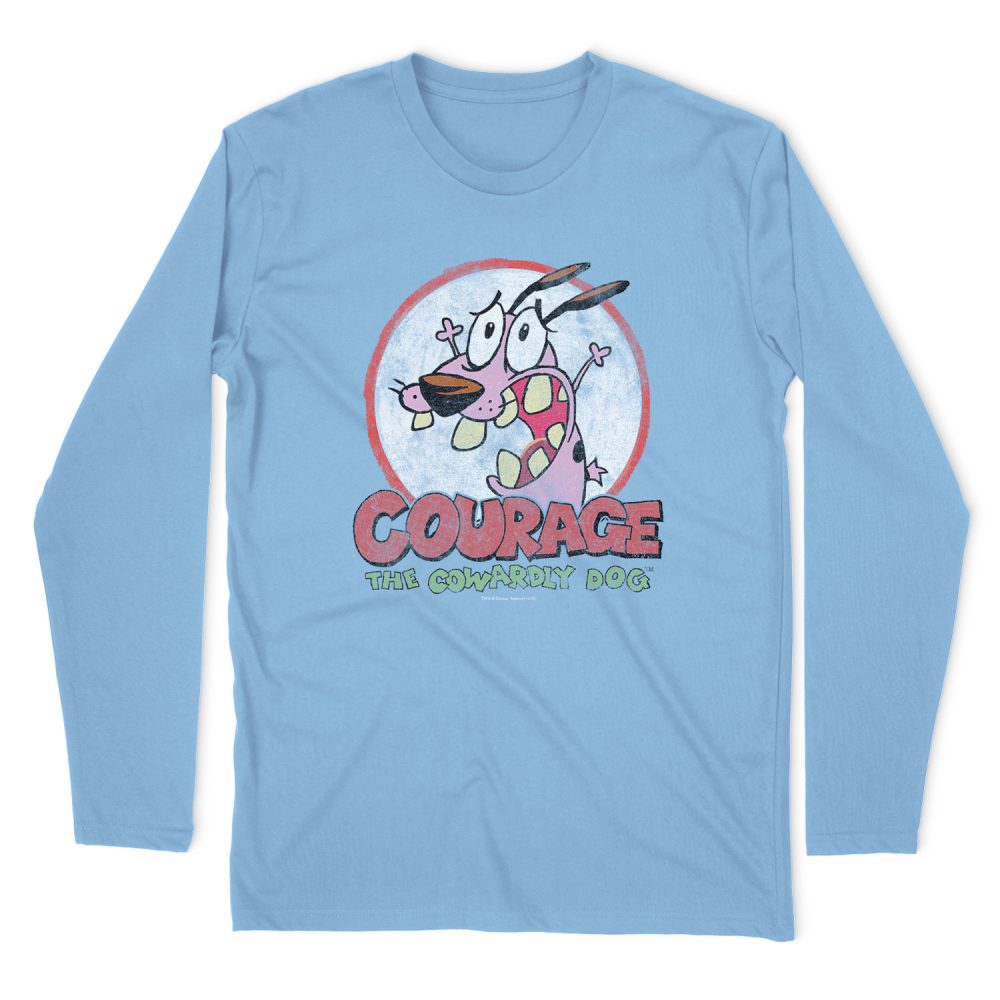 COURAGE THE COWARDLY DOG VINTAGE COURAGE LONG SLEEVE T-SHIRT