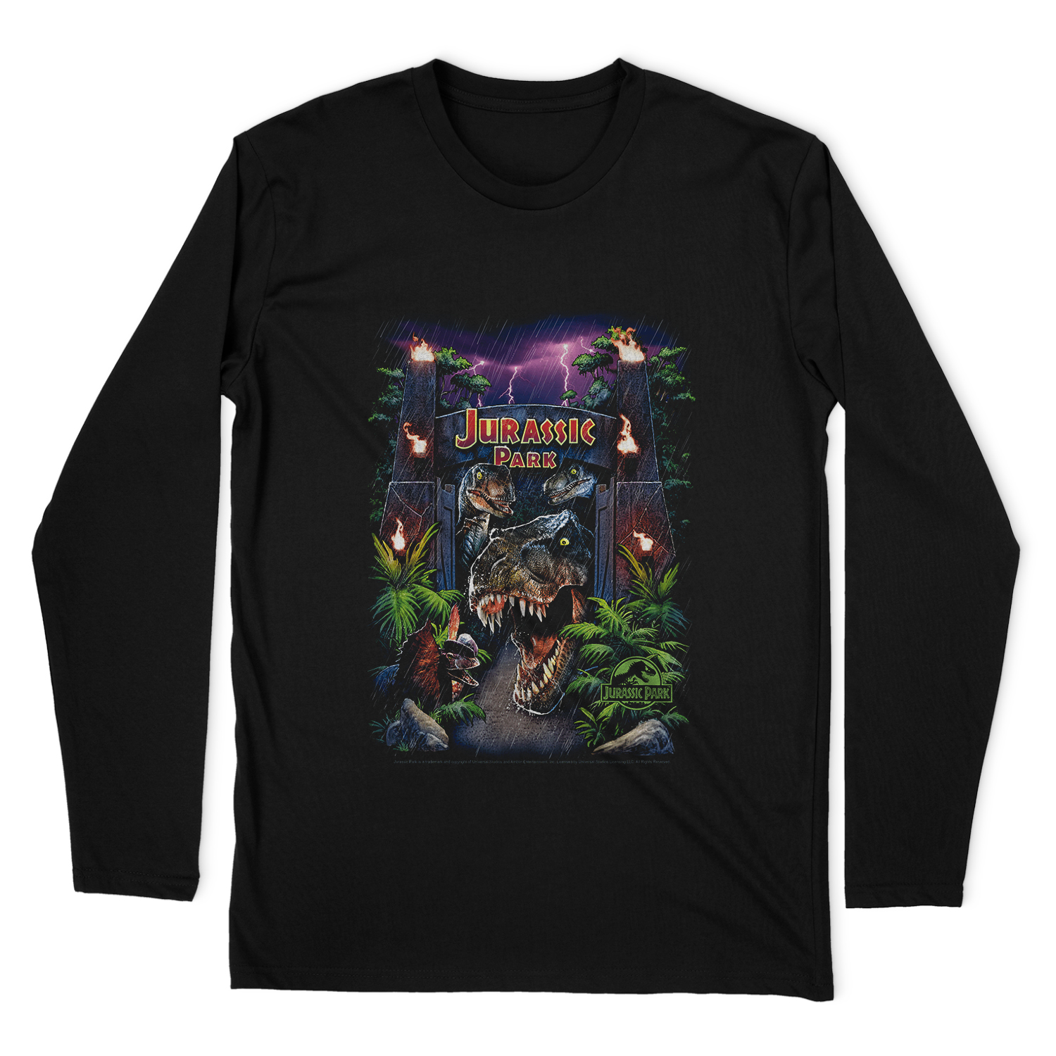 JURASSIC PARK WELCOME TO THE PARK LONG SLEEVE T-SHIRT