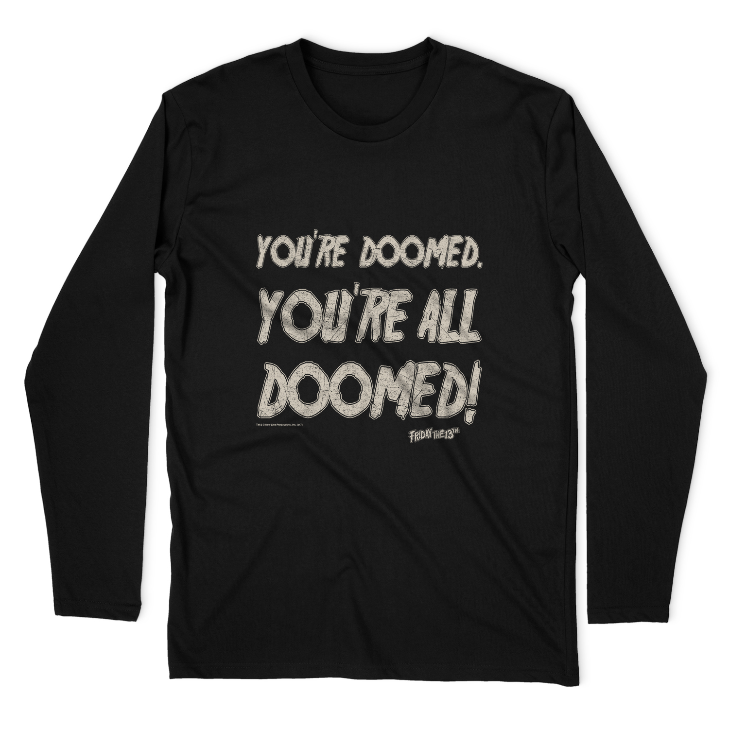 FRIDAY THE 13TH DOOMED LONG SLEEVE T-SHIRT