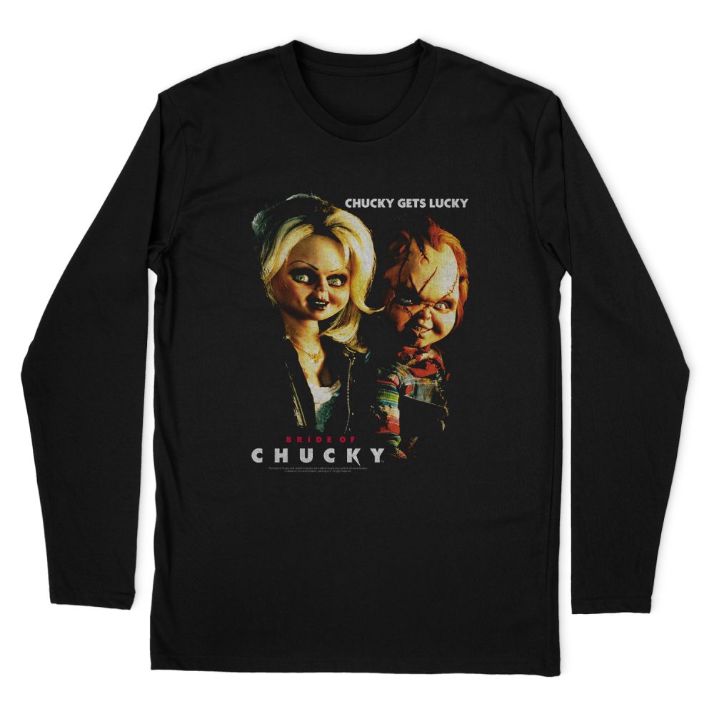 BRIDE OF CHUCKY CHUCKY GETS LUCKY LONG SLEEVE T-SHIRT