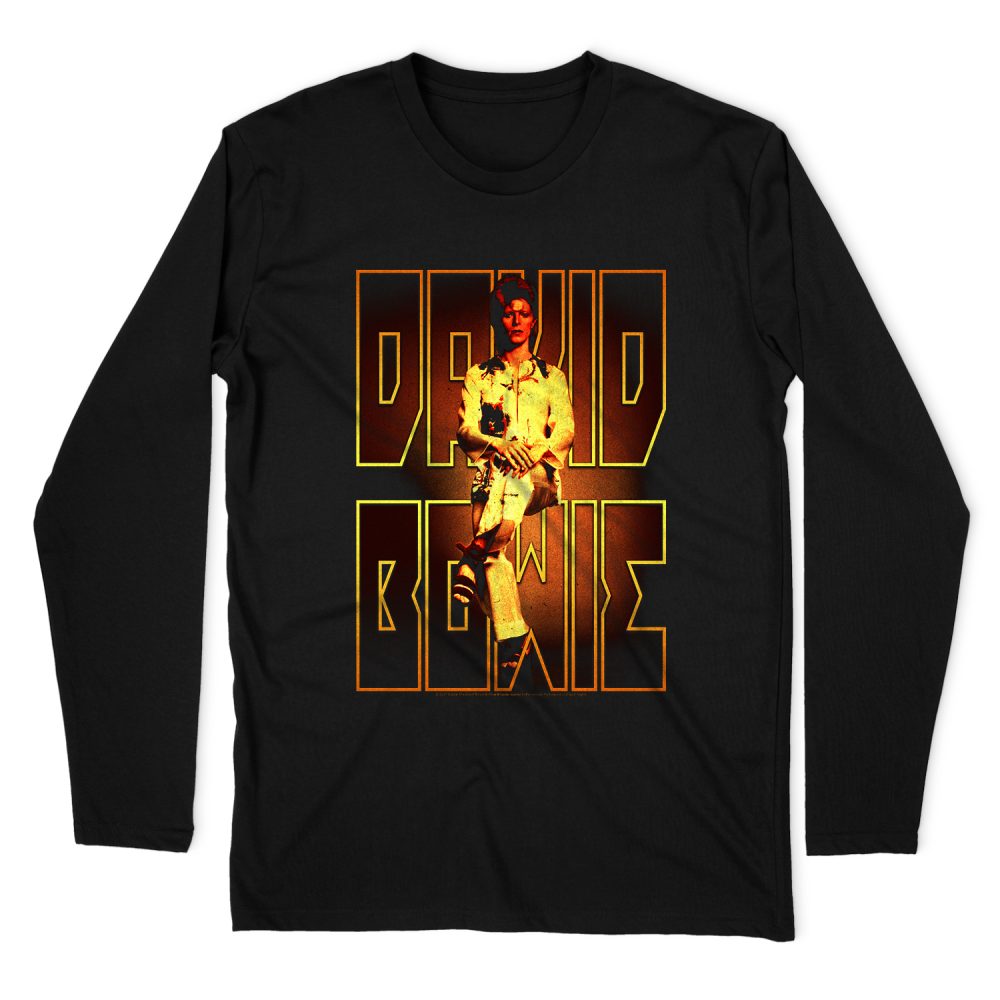 DAVID BOWIE PERCHED LONG SLEEVE T-SHIRT