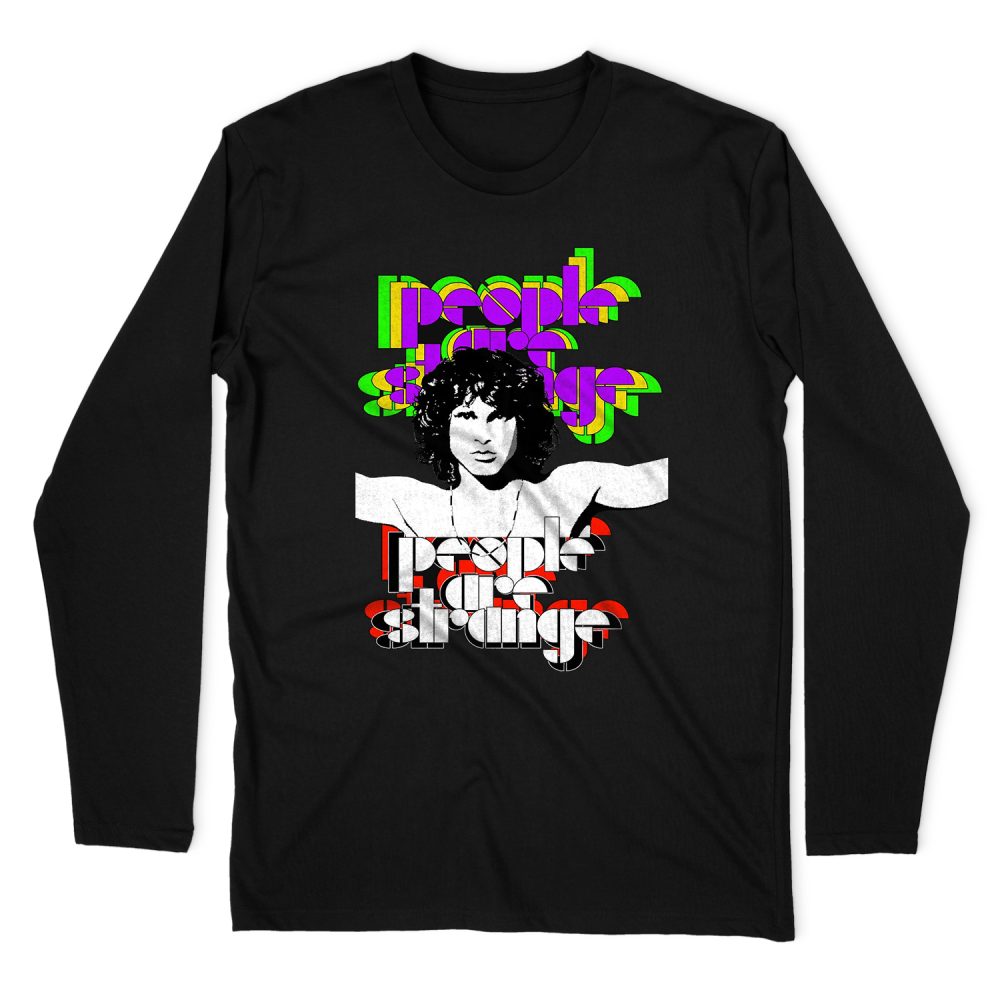 JIM MORRISON PEOPLE ARE STRANGE LONG SLEEVE T-SHIRT