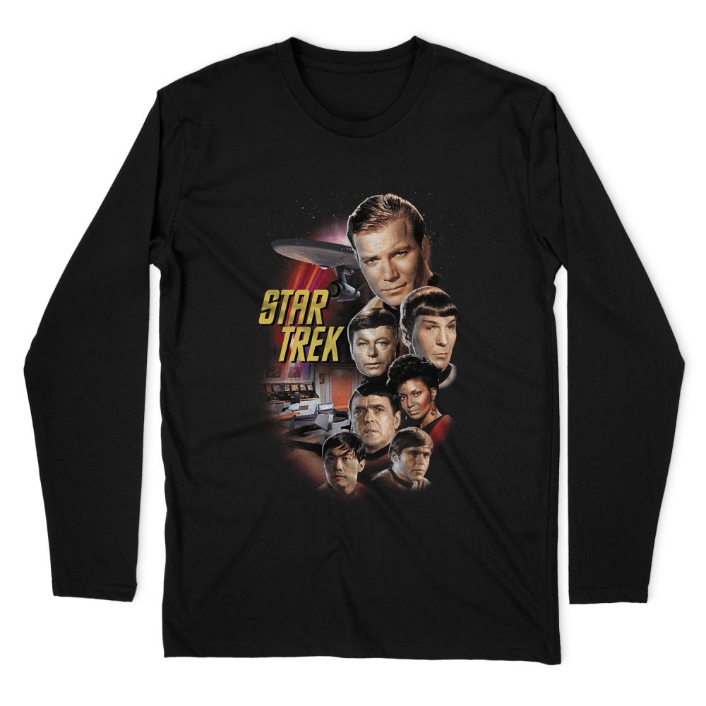 STAR TREK THE CLASSIC CREW LONG SLEEVE T-SHIRT