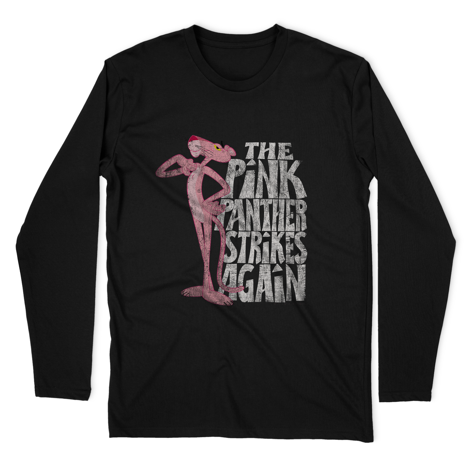 PINK PANTHER STRIKES AGAIN LONG SLEEVE T-SHIRT