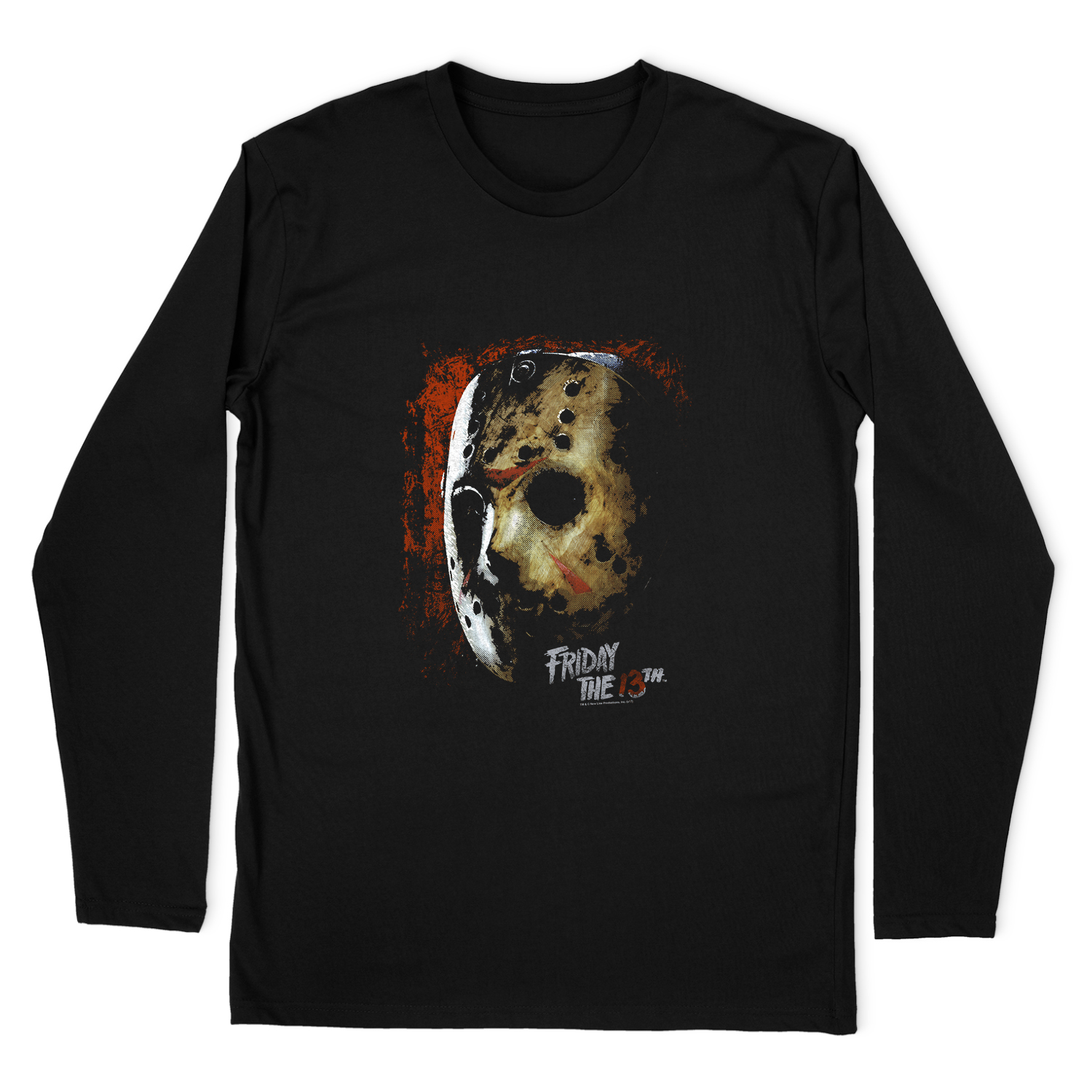 FRIDAY THE 13TH MASK OF DEATH LONG SLEEVE T-SHIRT