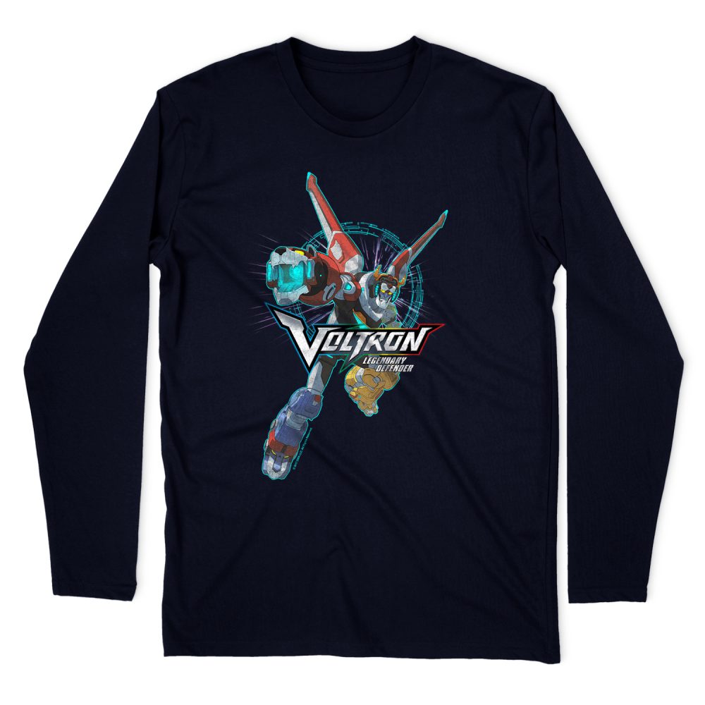 VOLTRON DEFENDER POSE LONG SLEEVE T-SHIRT