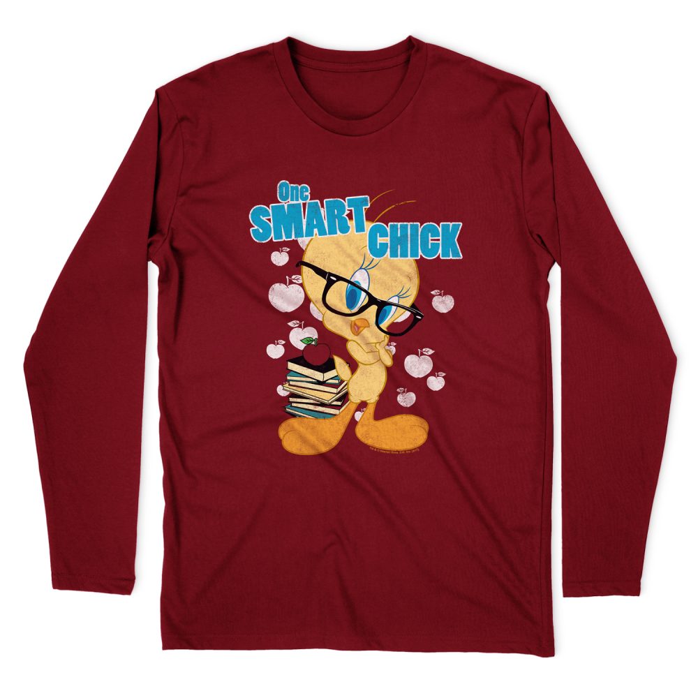 LOONEY TUNES ONE SMART CHICK LONG SLEEVE T-SHIRT