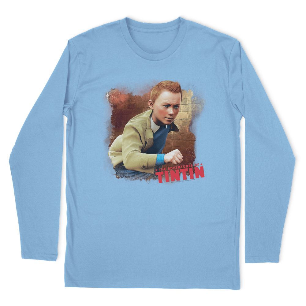 THE ADVENTURES OF TINTIN TITLE LONG SLEEVE T-SHIRT
