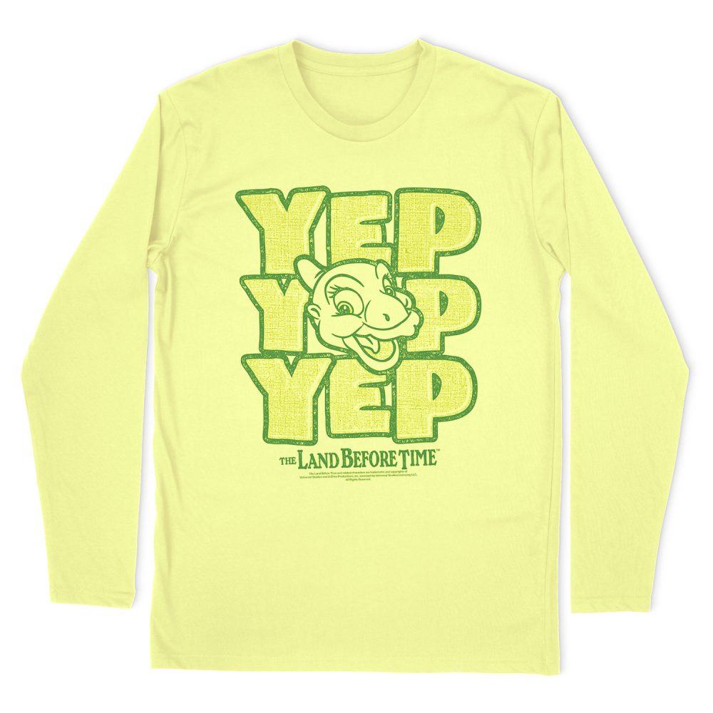 LAND BEFORE TIME YEP YEP YEP LONG LEEVE T-SHIRT