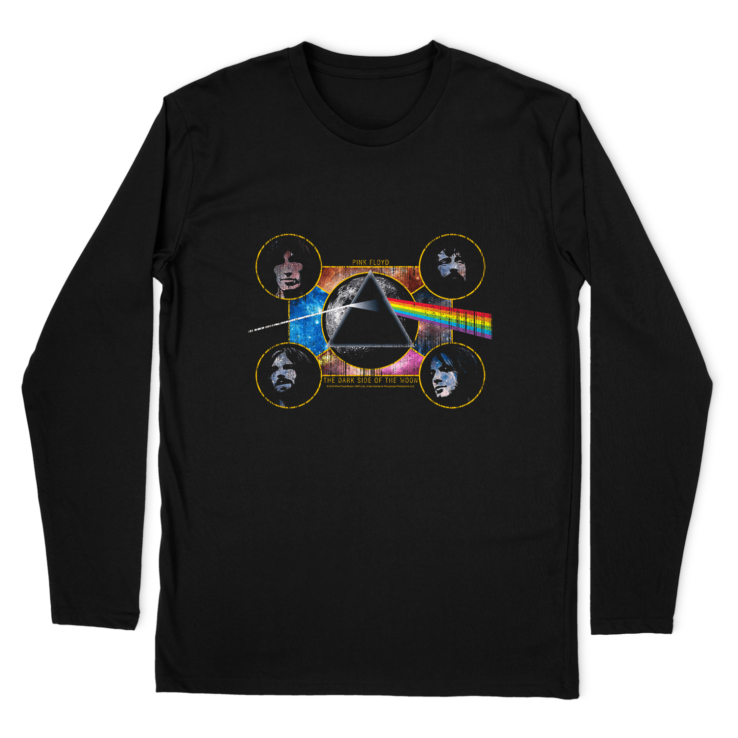 PINK FLOYD DARK SIDE HEADS LONG SLEEVE T-SHIRT