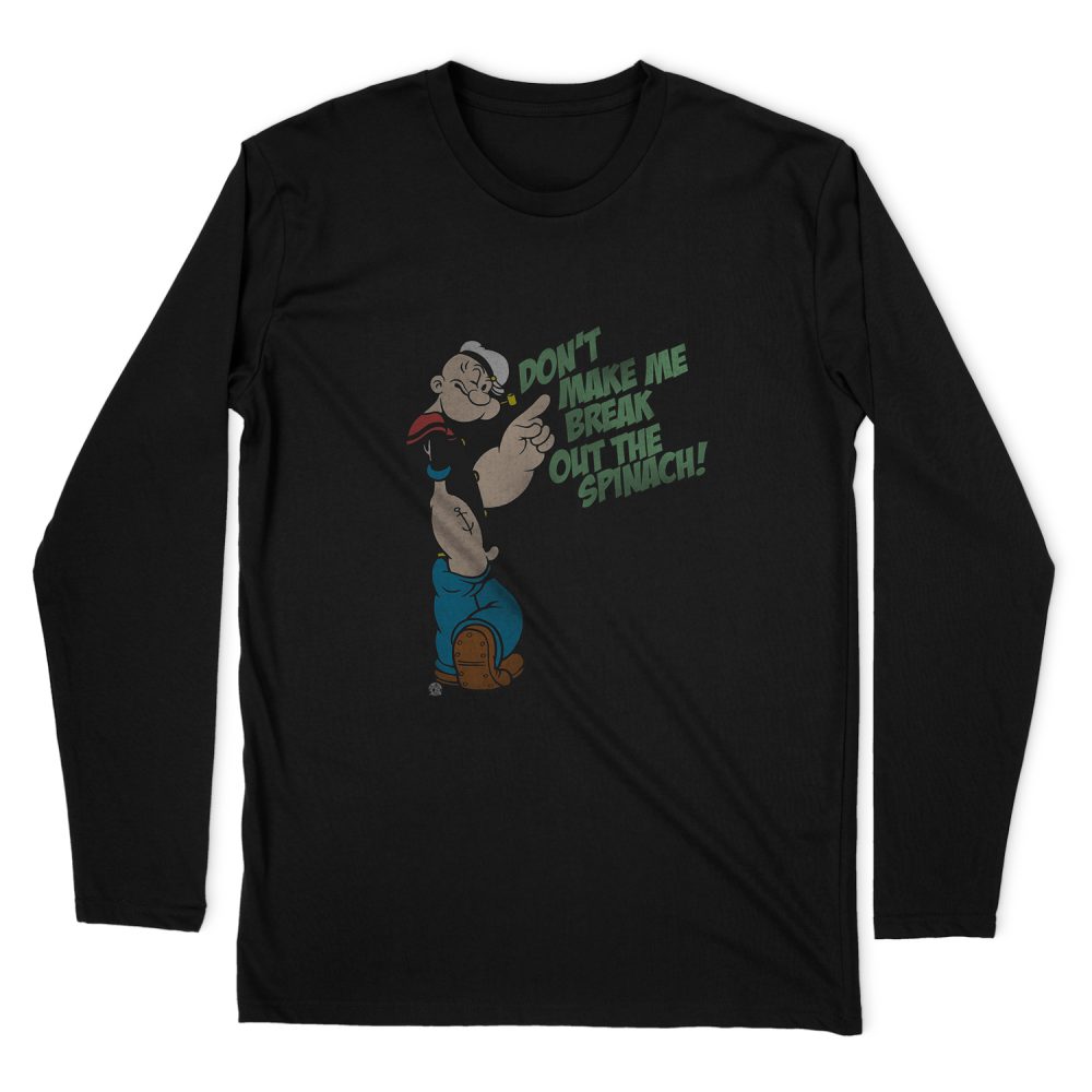 POPEYE BREAK OUT SPINACH LONG SLEEVE T-SHIRT