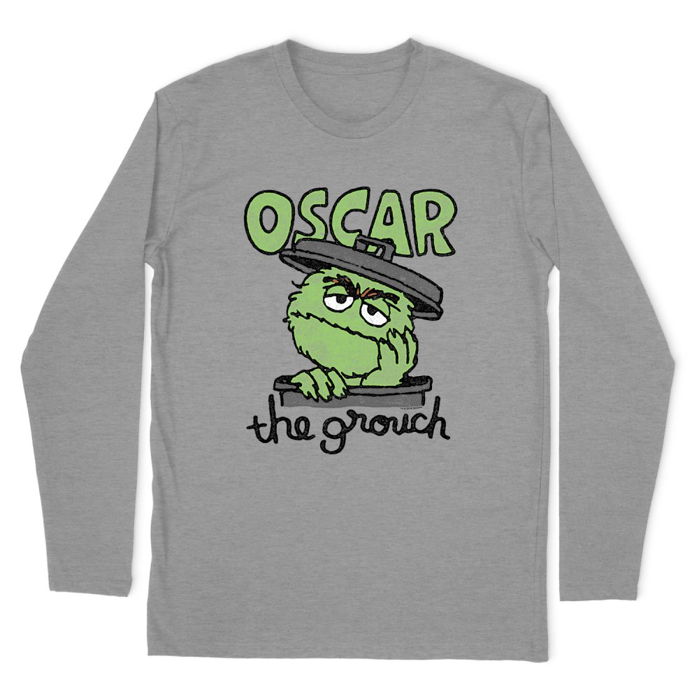 SESAME STREET CANNED GROUCH LONG SLEEVE T-SHIRT