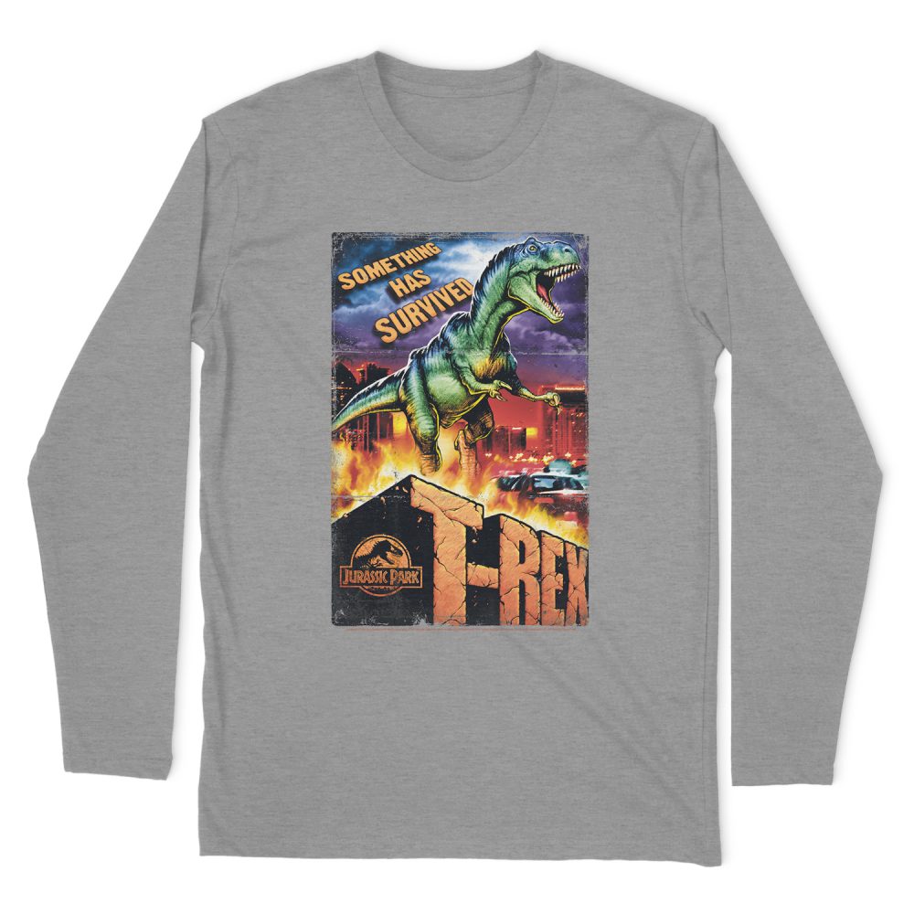 JURASSIC PARK REX IN THE CITY LONG SLEEVE T-SHIRT