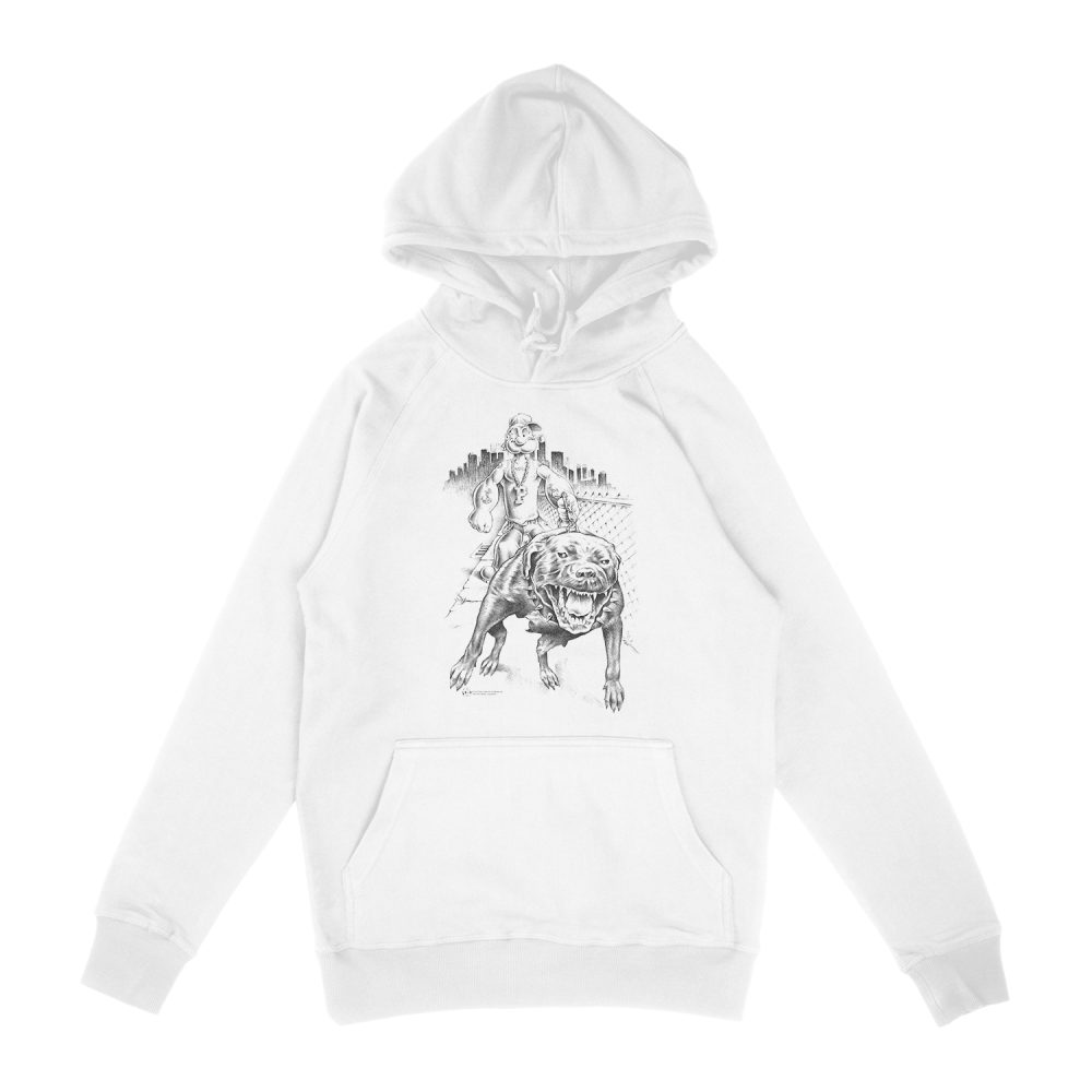 POPEYE WALKING THE DOG HOODIE